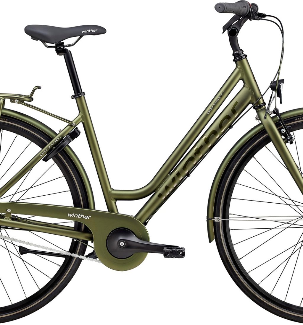 winther grøn damecykel cykelstop